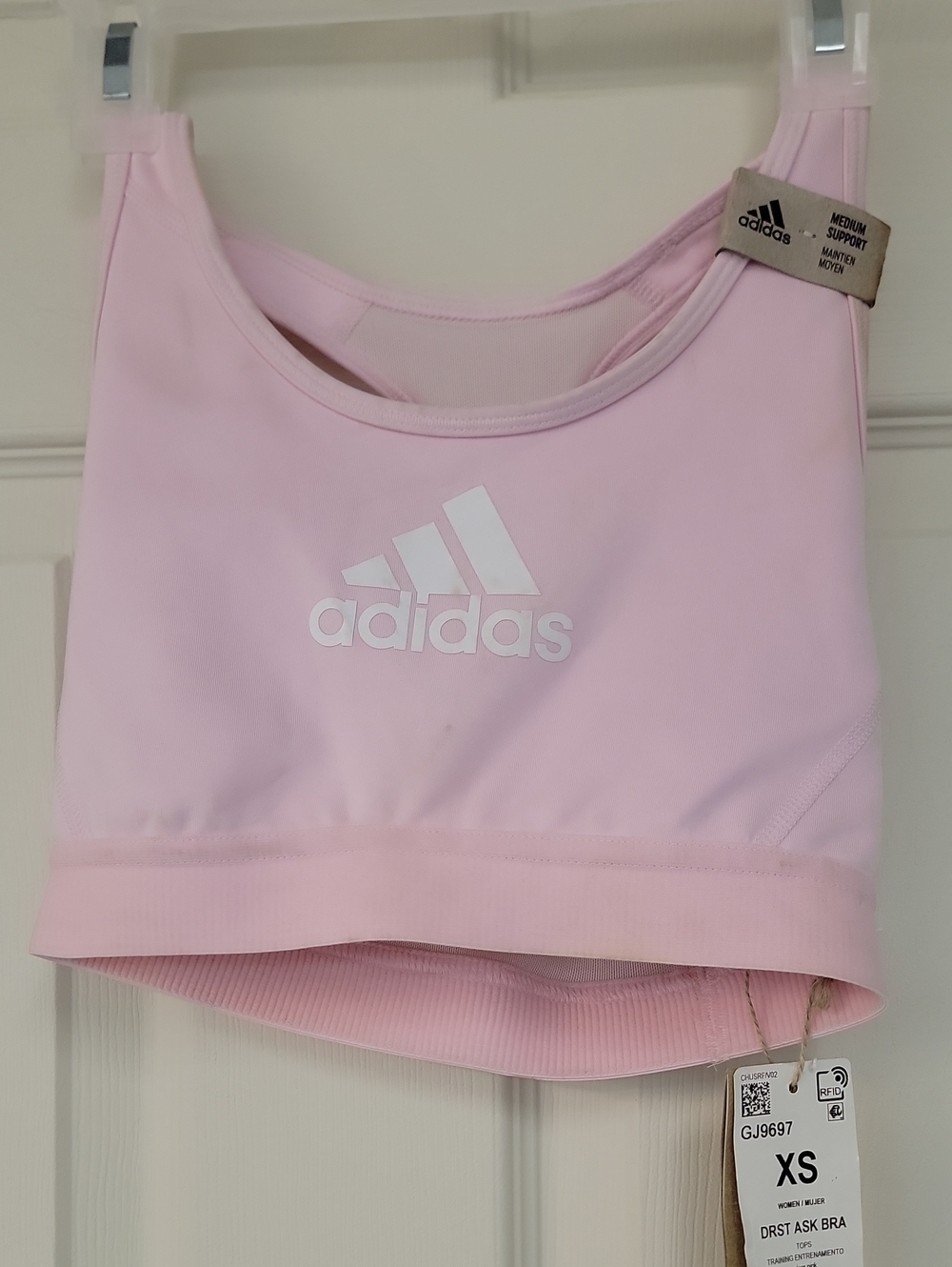 adidas Kids Light Pink Sports Crop Top